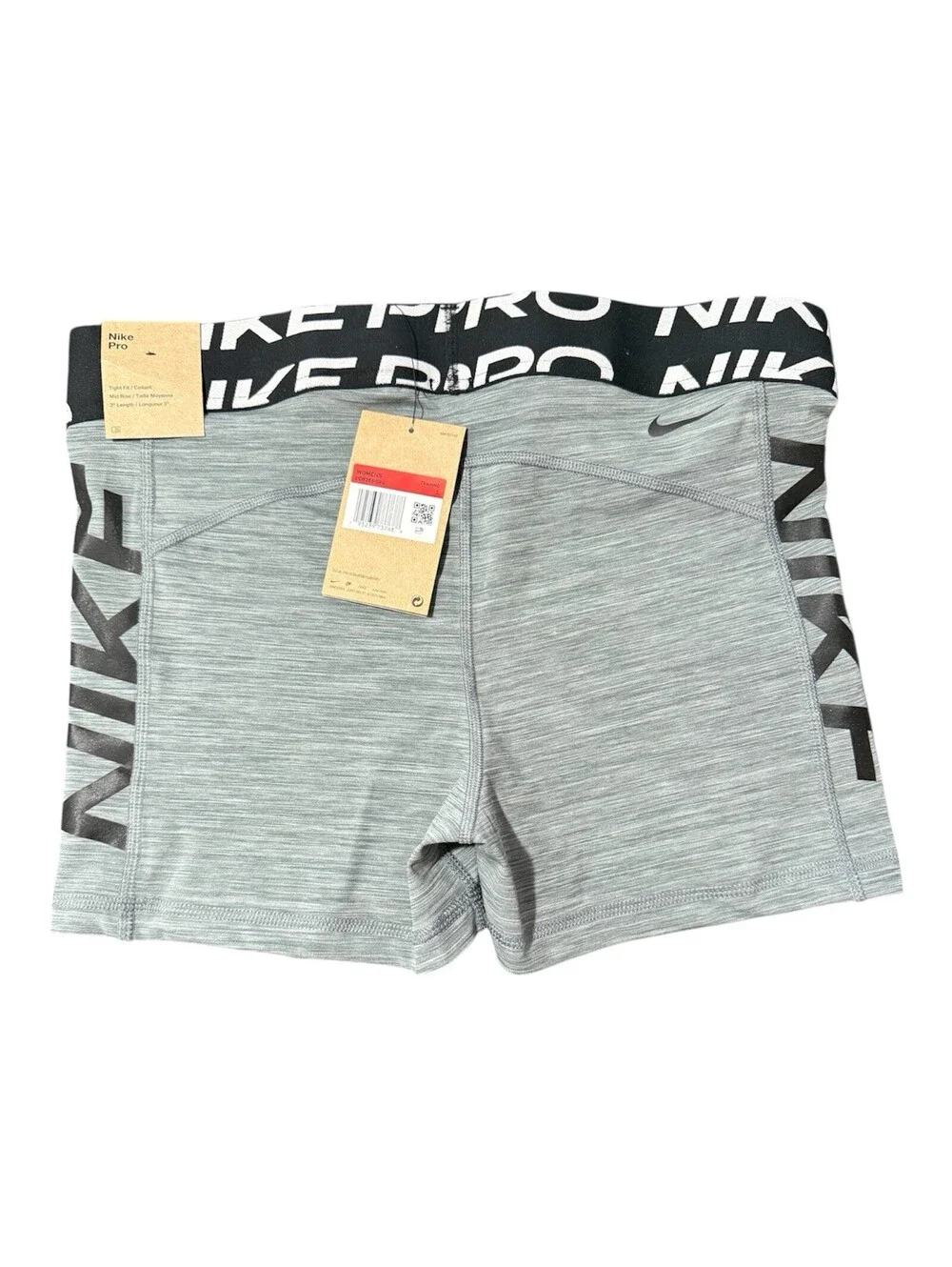 Nike Pro Women 3” Compression Shorts Tight Fit Mid Rise DD6265-084 Size Large